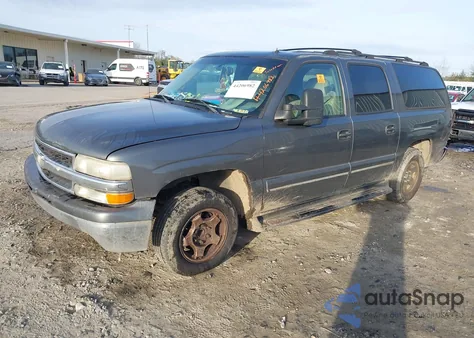 2002 Chevrolet Suburban 1500 Lt из США, поврежденный, VIN 1GNEC16Z12J155606
